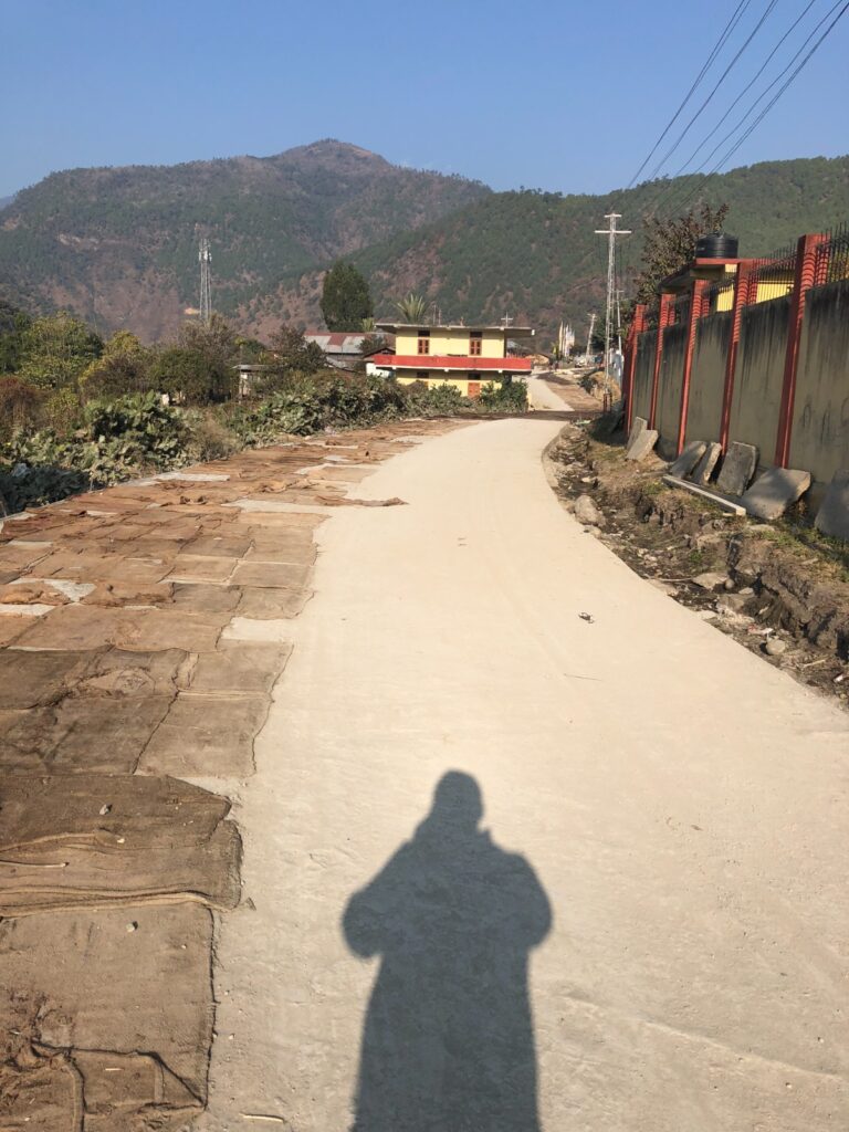 Construction of CC Pavement at Nafra Township, Arunachal Pradesh